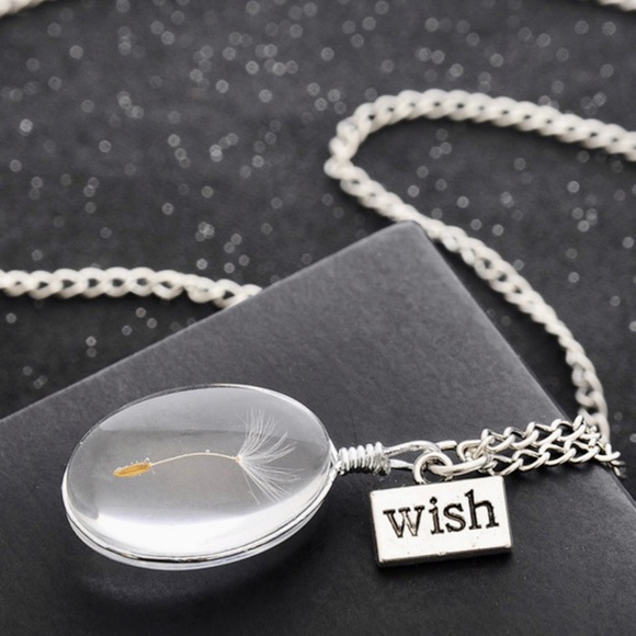 Dandelion Glass Necklace - Picture 3 of 3